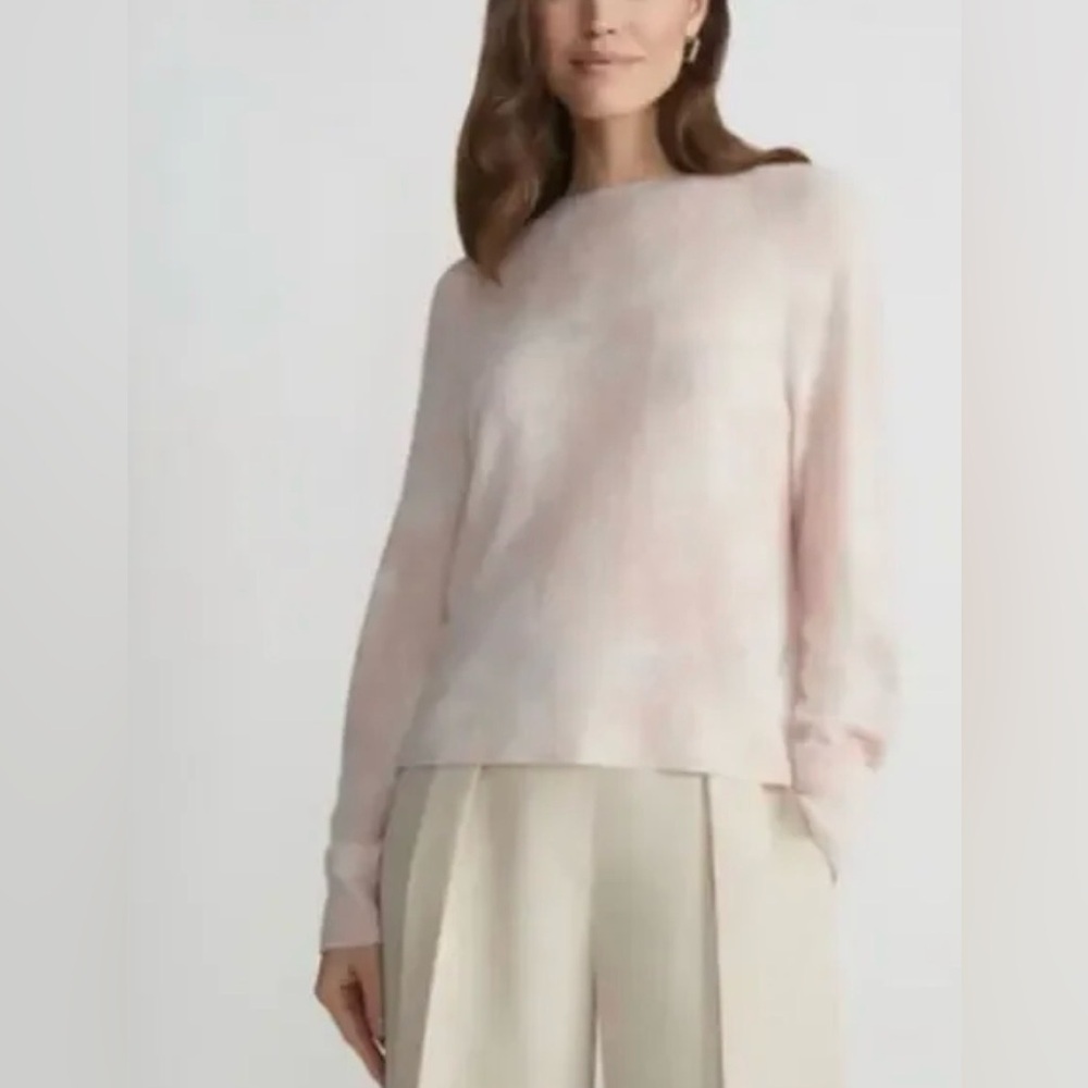 NWT Lafayette 148 New York Printed Cashmere Sweater